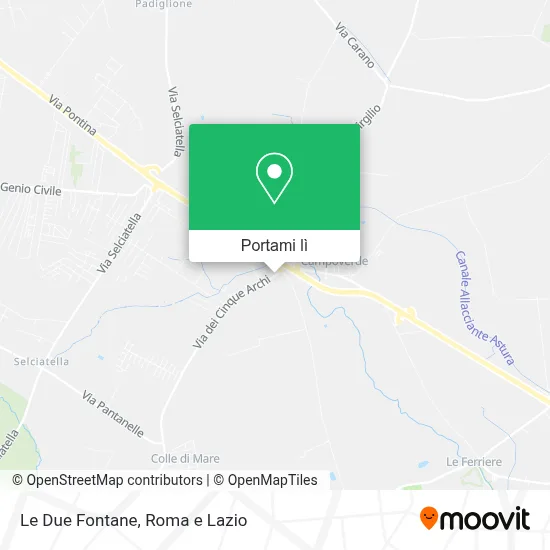 Mappa Le Due Fontane