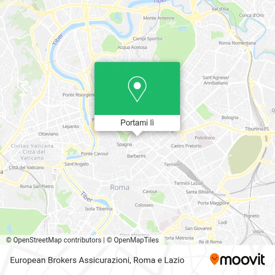 Mappa European Brokers Assicurazioni
