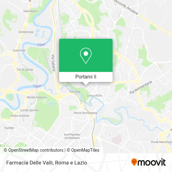 Mappa Farmacia Delle Valli