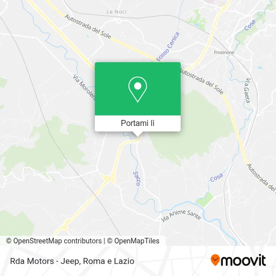 Mappa Rda Motors - Jeep