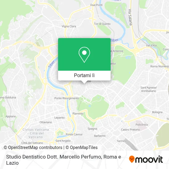 Mappa Studio Dentistico Dott. Marcello Perfumo