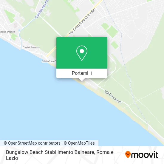Mappa Bungalow Beach Stabilimento Balneare