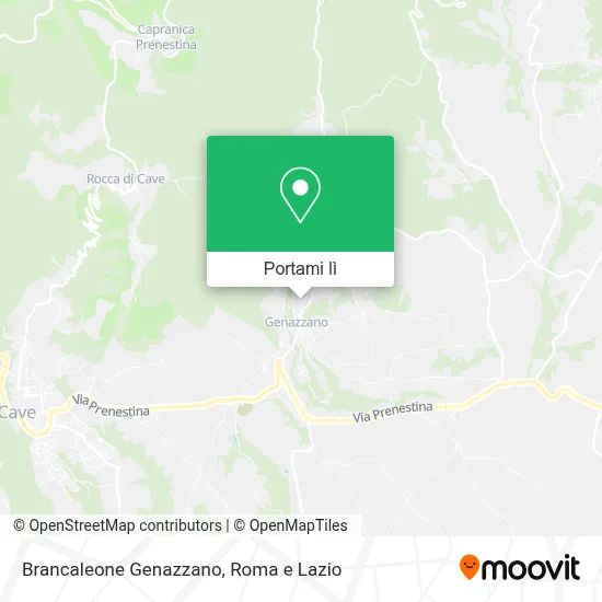 Mappa Brancaleone Genazzano