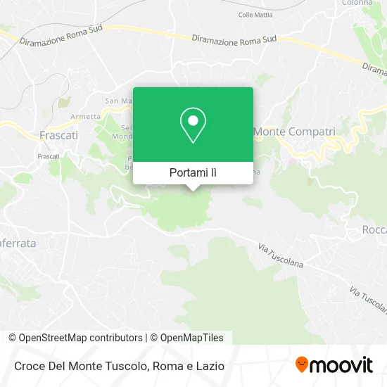 Mappa Croce Del Monte Tuscolo
