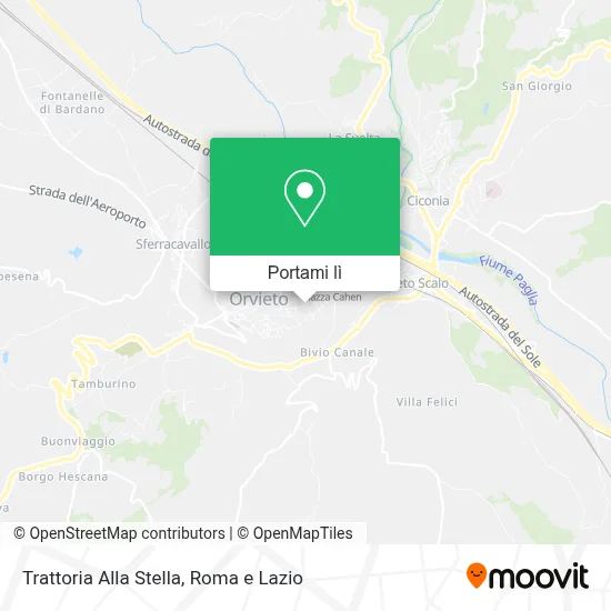 Mappa Trattoria Alla Stella