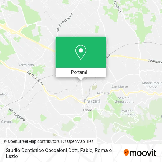 Mappa Studio Dentistico Ceccaioni Dott. Fabio