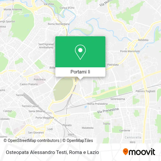 Mappa Osteopata Alessandro Testi