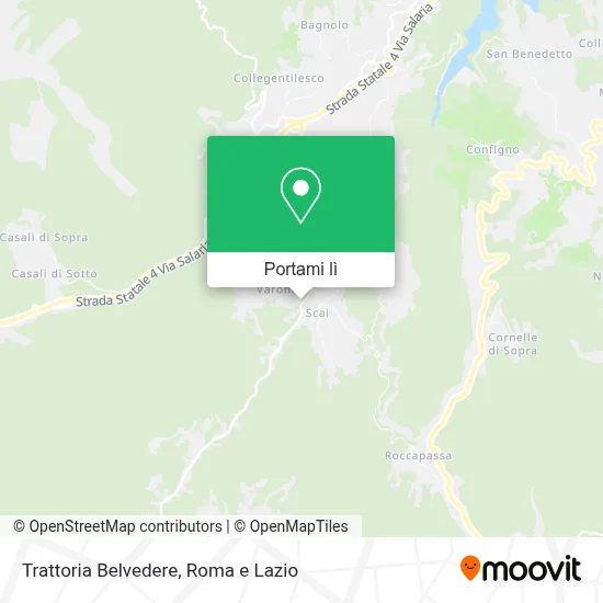 Mappa Trattoria Belvedere