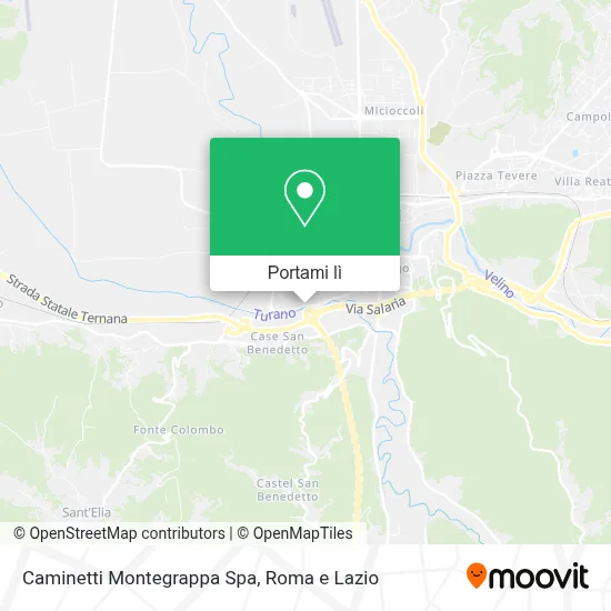 Mappa Caminetti Montegrappa Spa