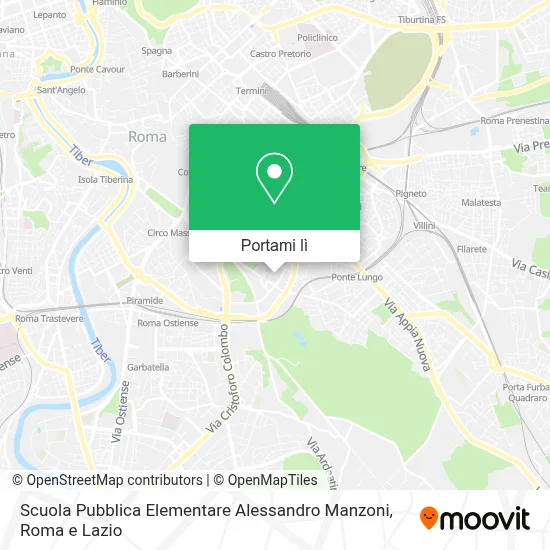 Mappa Scuola Pubblica Elementare Alessandro Manzoni