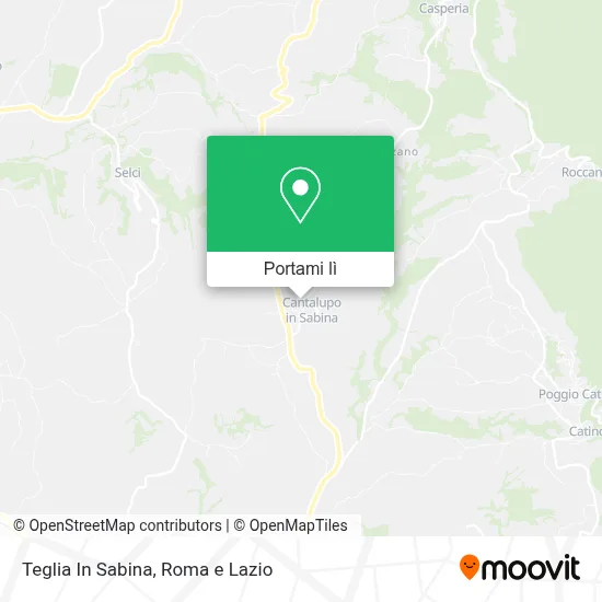 Mappa Teglia In Sabina