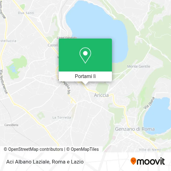 Mappa Aci Albano Laziale