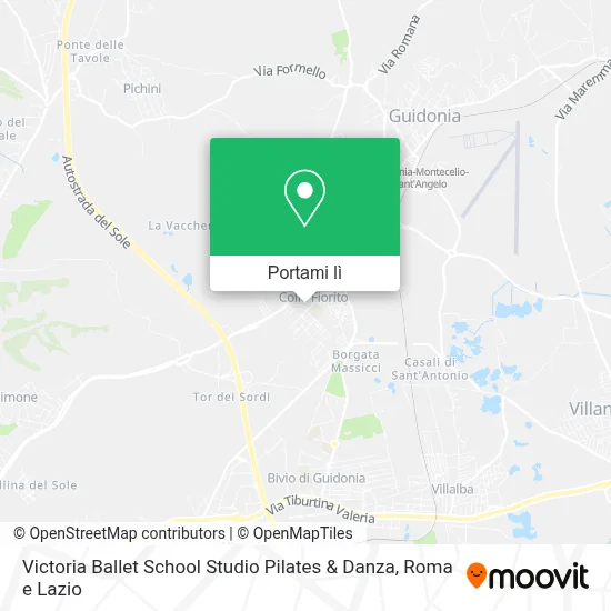 Mappa Victoria Ballet School Studio Pilates & Danza