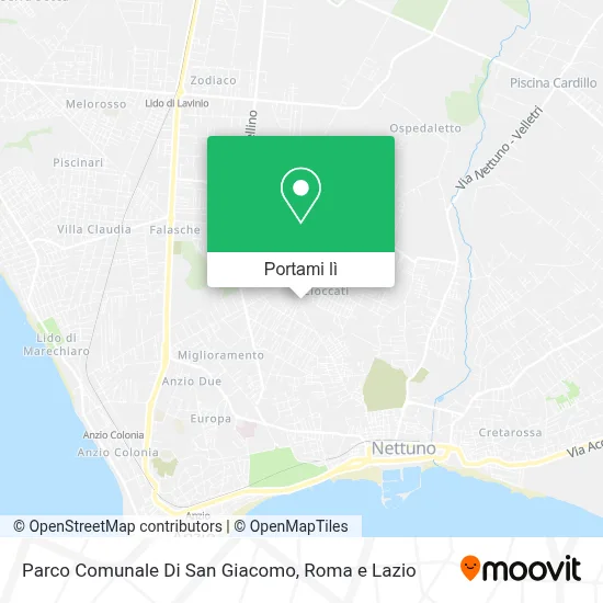 Mappa Parco Comunale Di San Giacomo