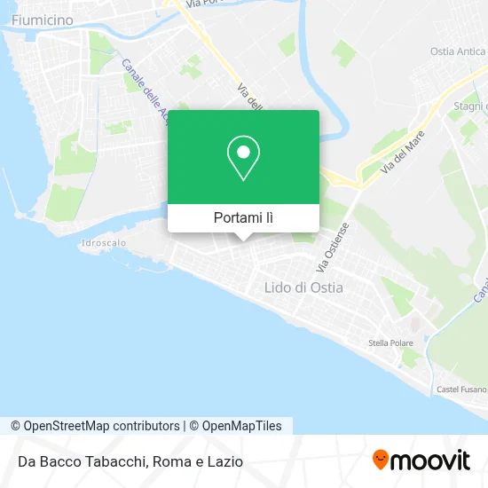 Mappa Da Bacco Tabacchi