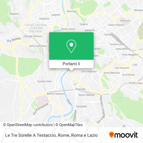Mappa Le Tre Sorelle A Testaccio, Rome