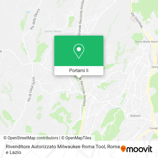 Mappa Rivenditore Autorizzato Milwaukee Roma Tool