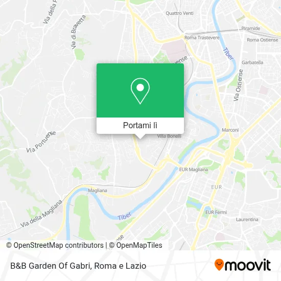 Mappa B&B Garden Of Gabri