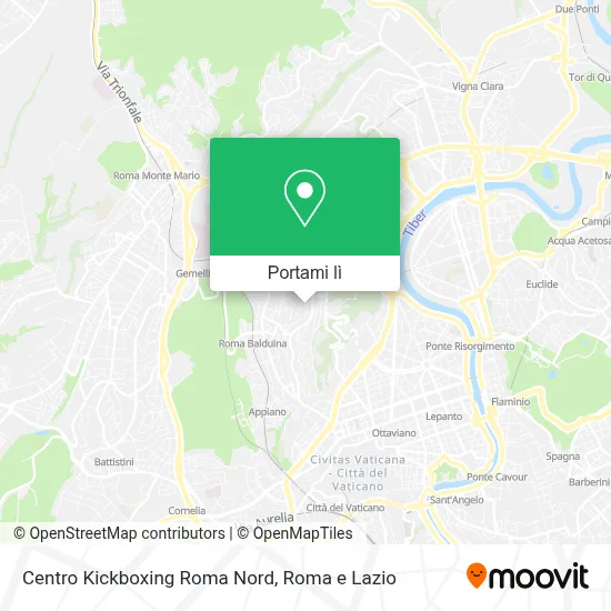Mappa Centro Kickboxing Roma Nord