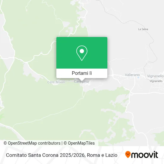 Mappa Comitato Santa Corona 2025 / 2026