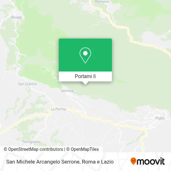 Mappa San Michele Arcangelo Serrone