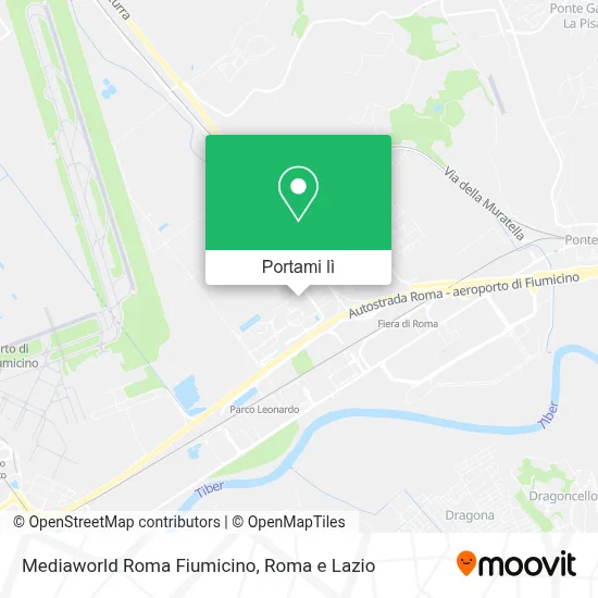 Mappa Mediaworld Roma Fiumicino