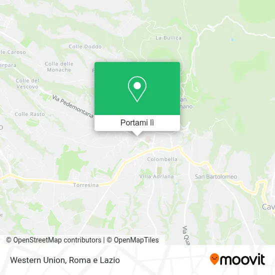Mappa Western Union