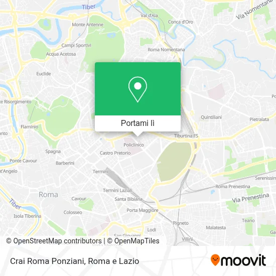 Mappa Crai Roma Ponziani