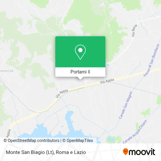 Mappa Monte San Biagio (Lt)