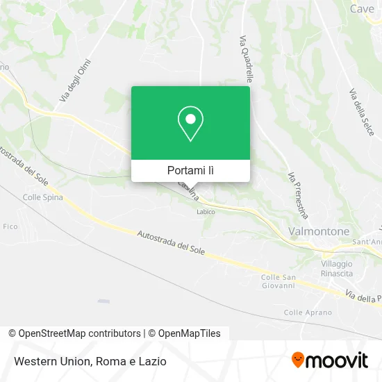 Mappa Western Union