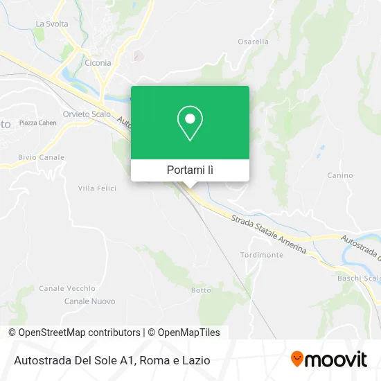 Mappa Autostrada Del Sole A1