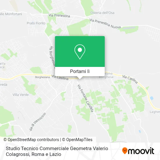 Mappa Studio Tecnico Commerciale Geometra Valerio Colagrossi