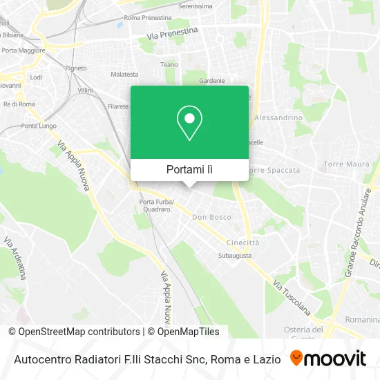 Mappa Autocentro Radiatori F.lli Stacchi Snc