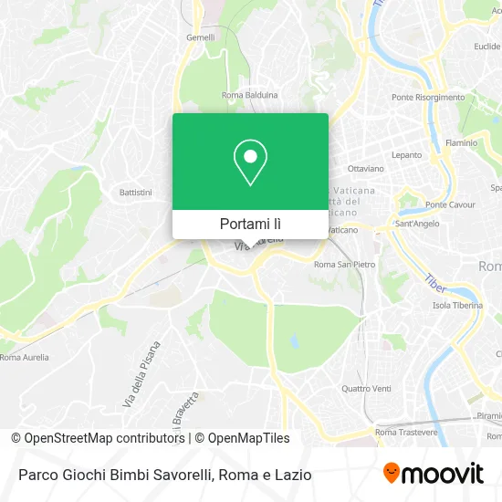 Mappa Parco Giochi Bimbi Savorelli