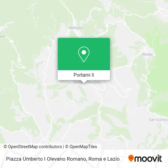 Mappa Piazza Umberto I Olevano Romano