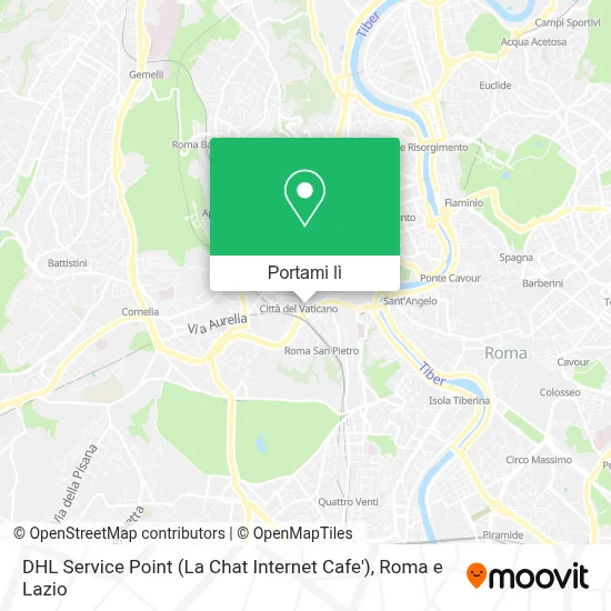 Mappa DHL Service Point (La Chat Internet Cafe')