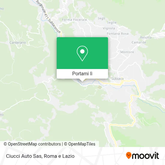 Mappa Ciucci Auto Sas
