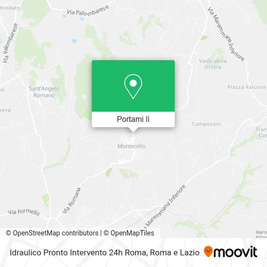 Mappa Idraulico Pronto Intervento 24h Roma