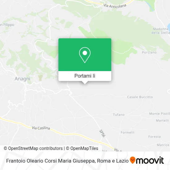 Mappa Frantoio Oleario Corsi Maria Giuseppa