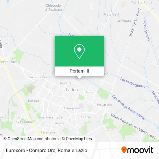 Mappa Euroxoro - Compro Oro