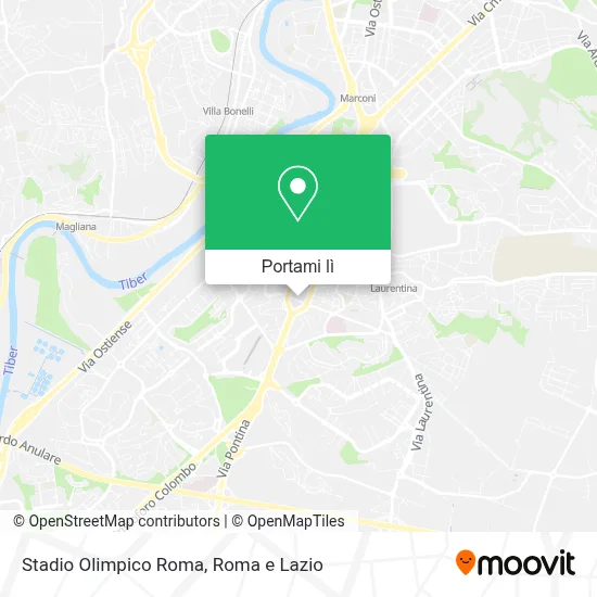 Mappa Stadio Olimpico Roma