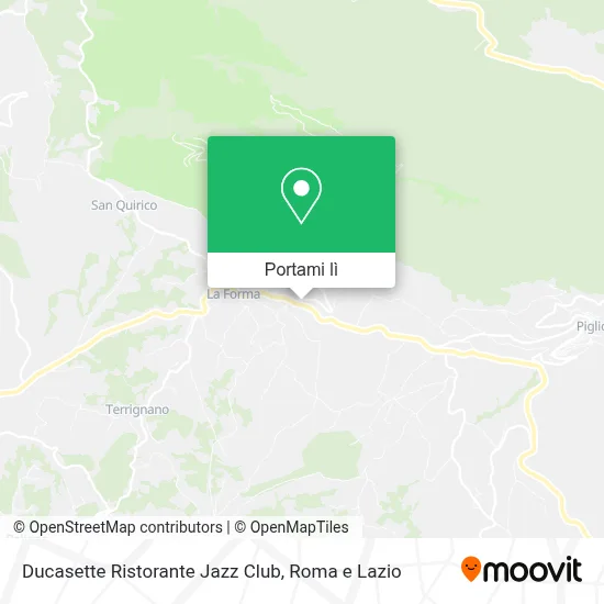 Mappa Ducasette Ristorante Jazz Club