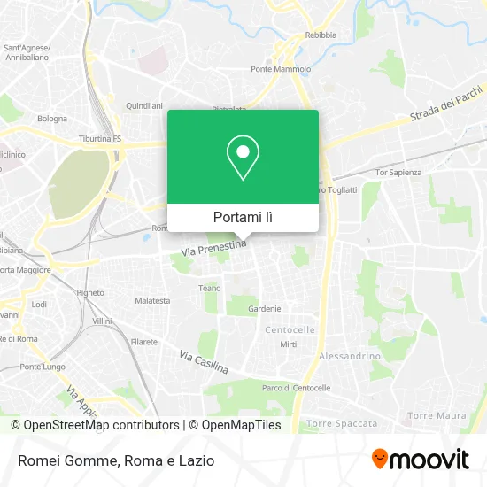 Mappa Romei Gomme