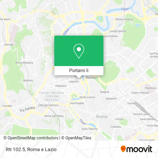 Mappa Rtl 102.5