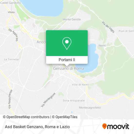 Mappa Asd Basket Genzano