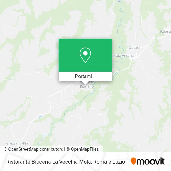 Mappa Ristorante Braceria La Vecchia Mola