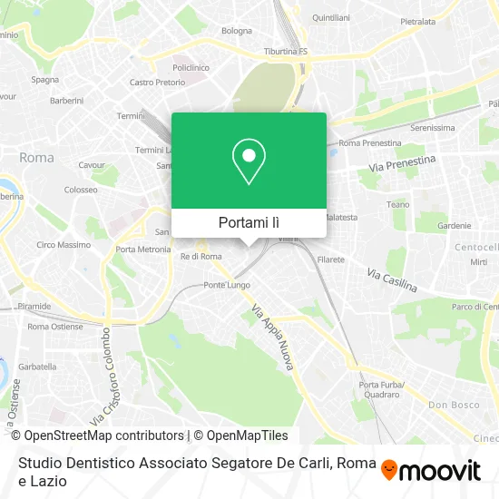 Mappa Studio Dentistico Associato Segatore De Carli