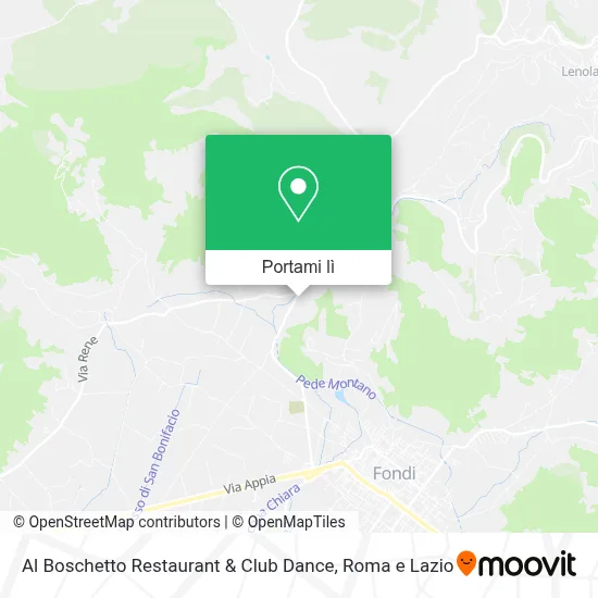 Mappa Al Boschetto Restaurant & Club Dance