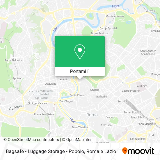 Mappa Bagsafe - Luggage Storage - Popolo