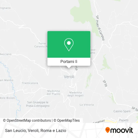 Mappa San Leucio, Veroli
